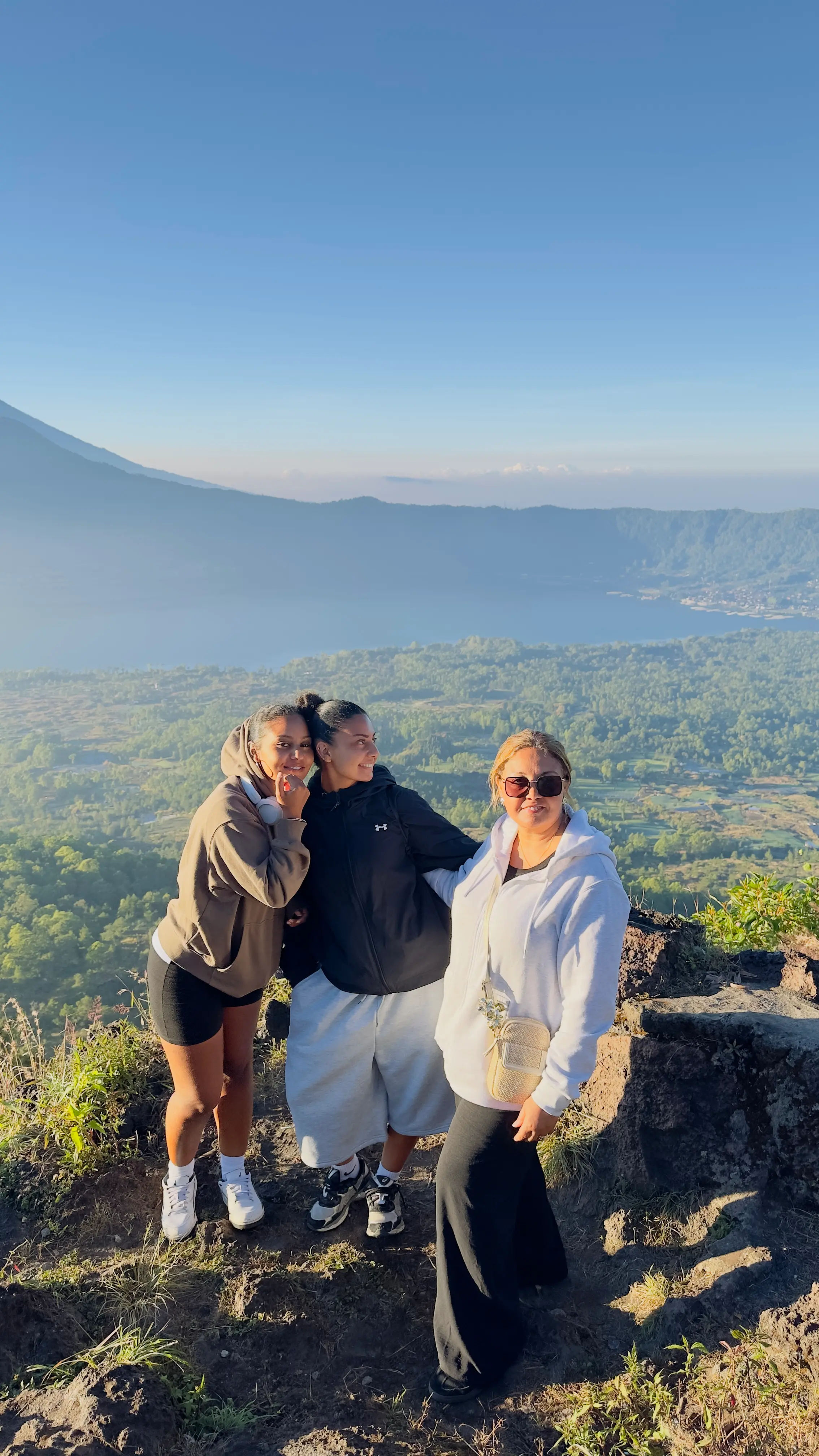 Lake Batur View From Summit